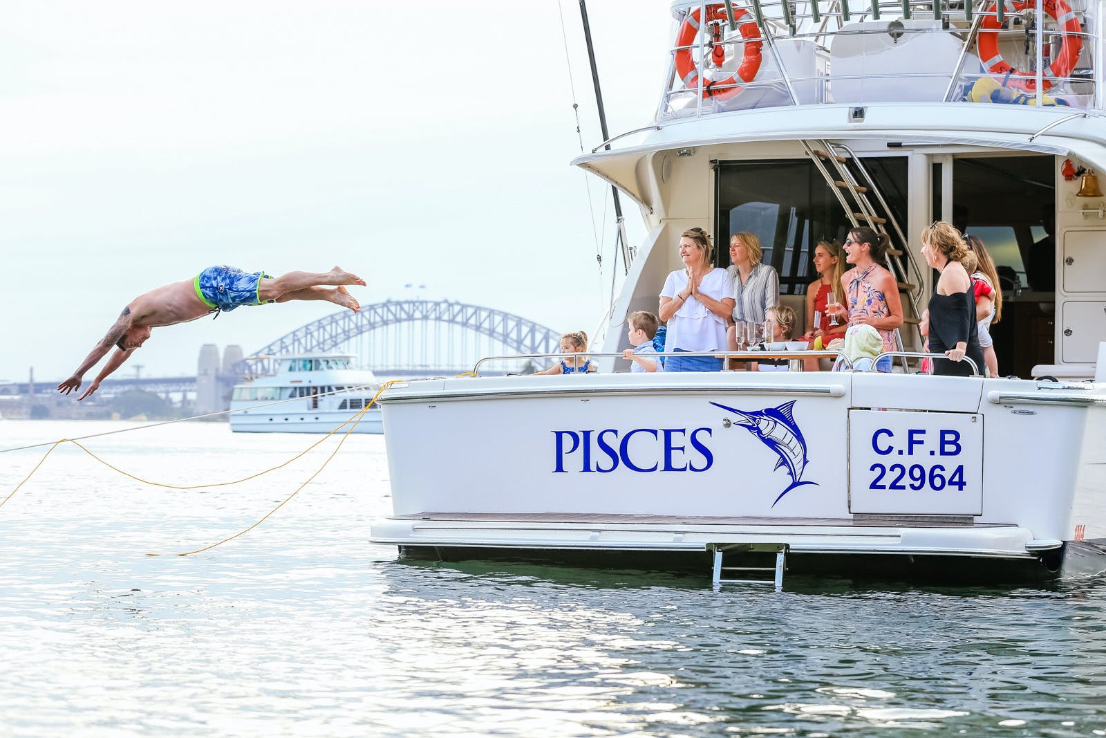 Family on Boat Sydney