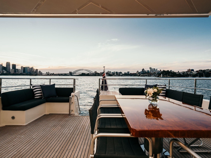 Sydney Harbour luxury boat Element