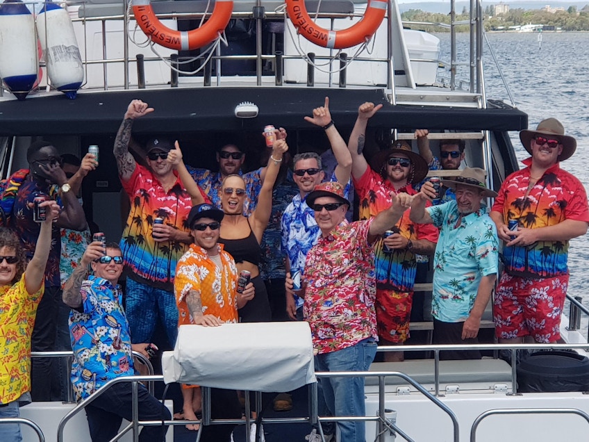 Party boat hire Perth on West End