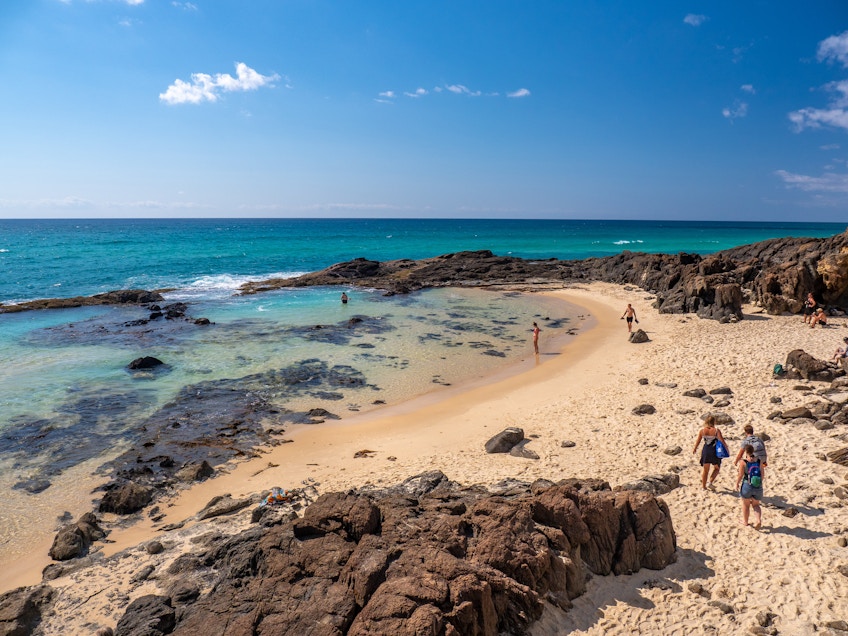 Champagne Pools on Fraser Island